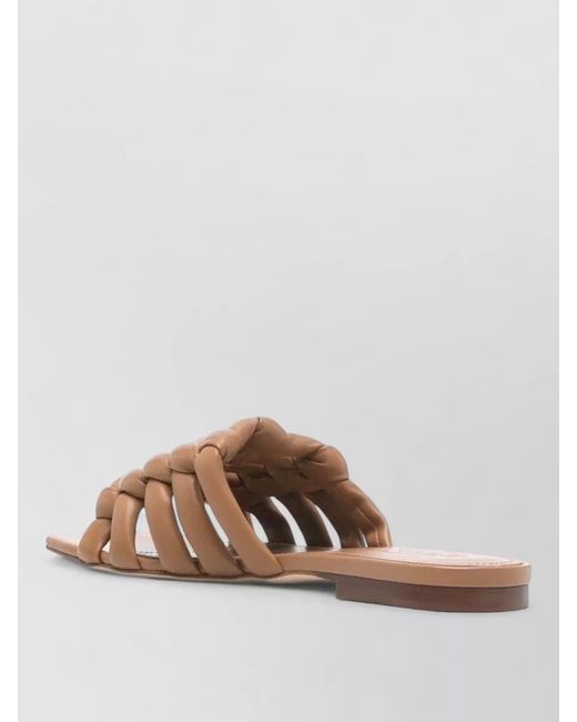 Tod's Multicolor Leather Woven Sandals
