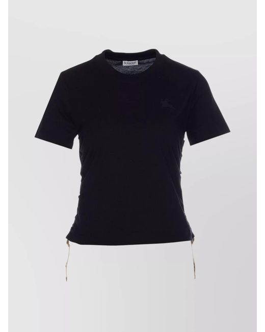 Burberry Blue Cotton Regular-Fit T-Shirt