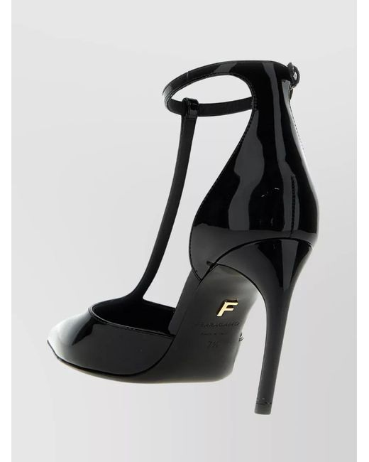 Ferragamo White Leather Odette Pumps