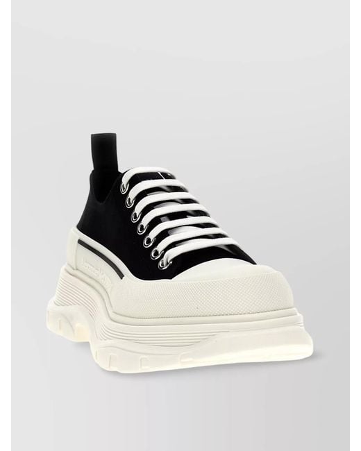 McQueen Multicolor Canvas Low-Top Sneakers for men