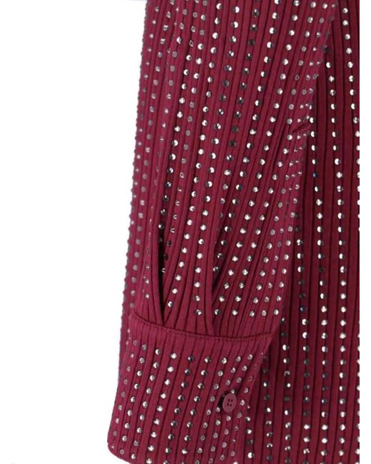 The Attico Red Cotton Mini Dress