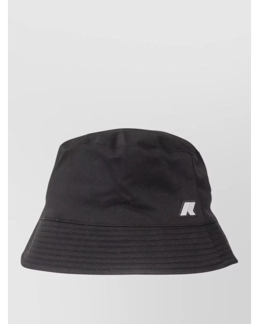 K-Way Black Twill Bucket Hat