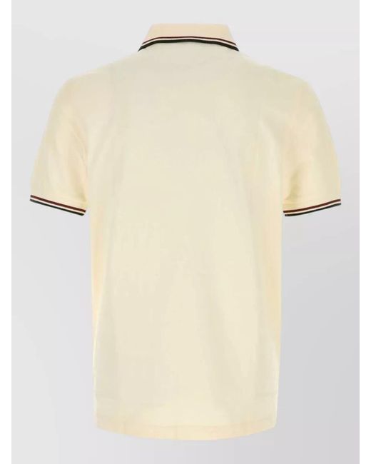 Fred Perry Natural Cotton Piqué Polo Shirt for men