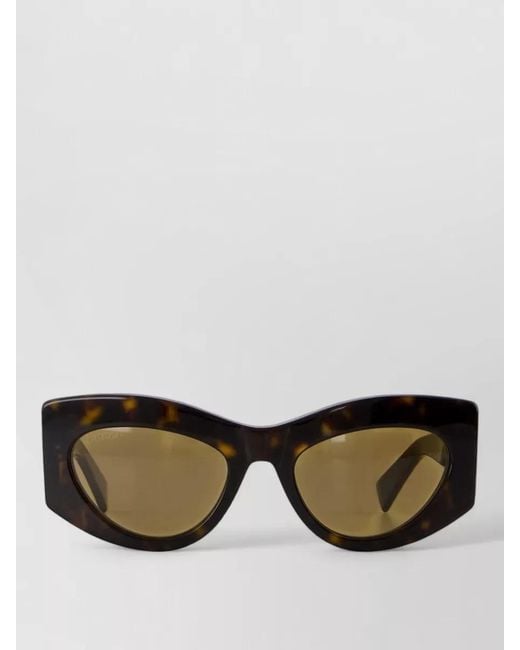 Gucci Green Acetate Sunglasses Thick Arms Tortoiseshell Frame