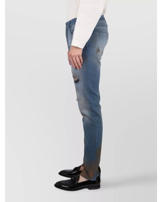 Dolce & Gabbana Blue Denim Skinny Jeans for men