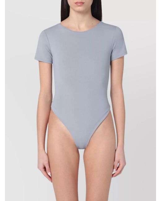 Entire studios Blue Nylon Blend Bodysuit