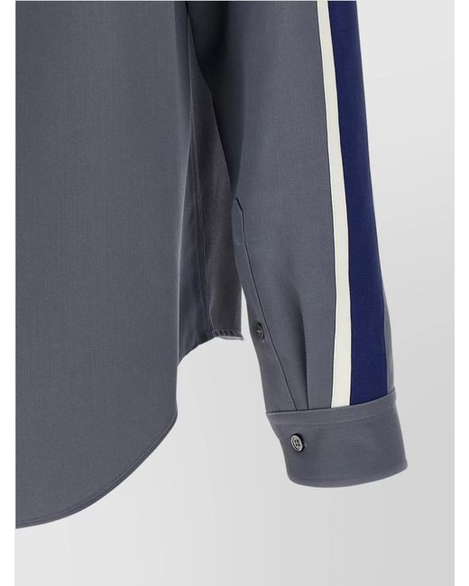 Marni Blue Virgin Wool Shirt for men