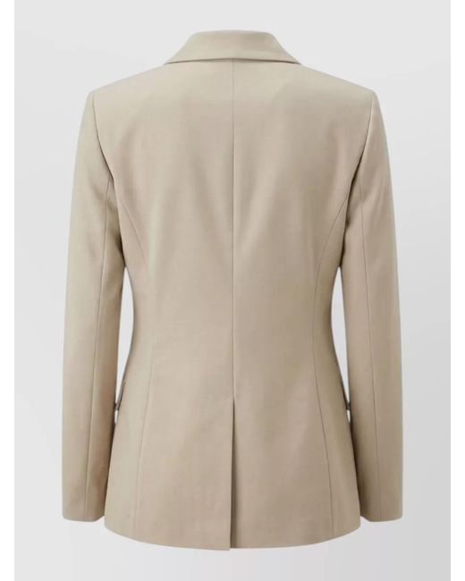 Pinko Natural Tailored Jacket Nylon Silk Long Sleeves