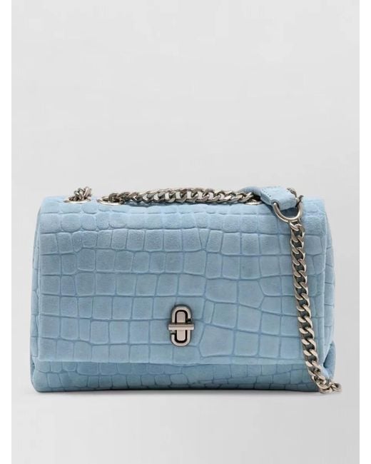 Marc Jacobs Blue Slim Dual Chain Shoulder Bag Leather