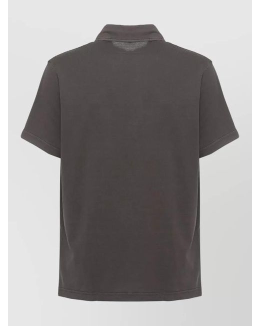 Fay Gray Cotton Three Button Polo Straight Cut for men