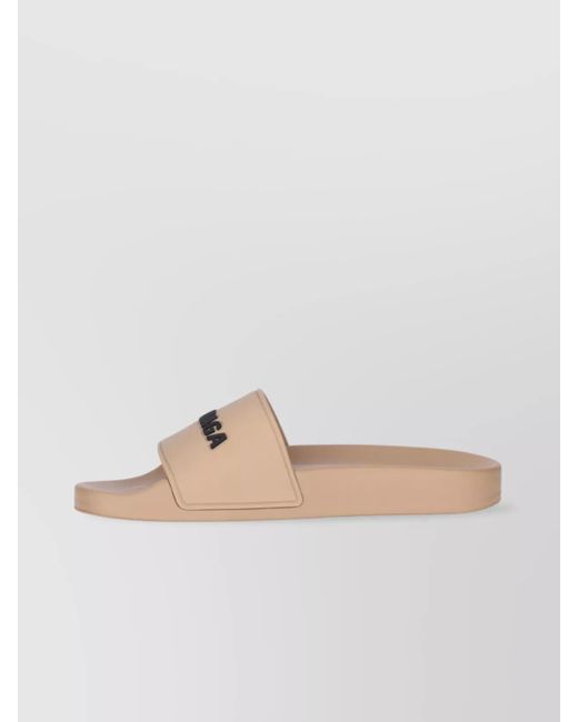 Balenciaga Natural Heeled Sandals With Flat Sole And Open Toe