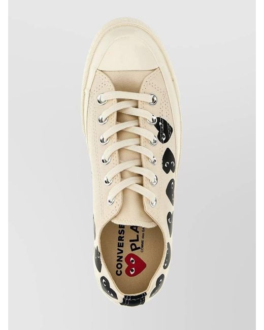 COMME DES GARÇONS PLAY Metallic Low-Top Sneakers