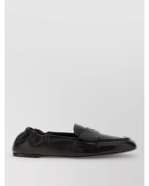 Stuart Weitzman White Leather Bryant Mules Loafer Style Design