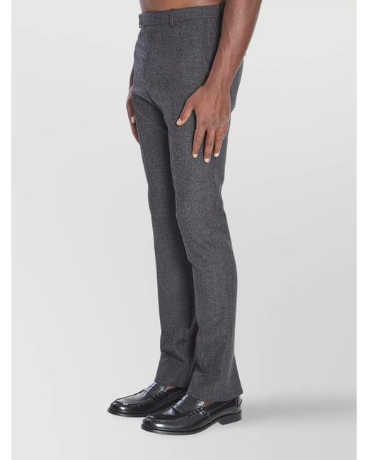Gucci Gray Mouline' Wool Pants for men