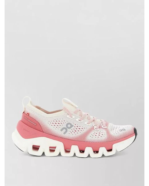 On Shoes Pink Recycled Polyester Low-Top Sneakers
