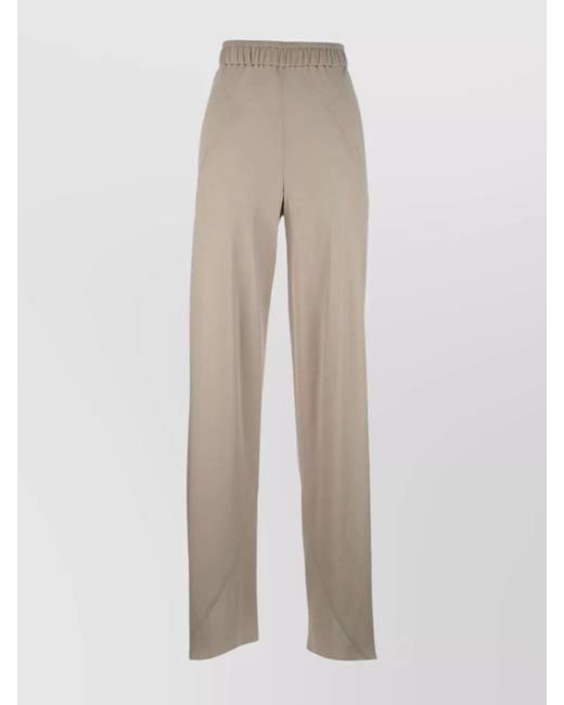 Giorgio Armani Natural Wide-Leg Trousers
