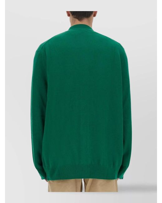 Comme des Garçons Green Wool Cardigan for men