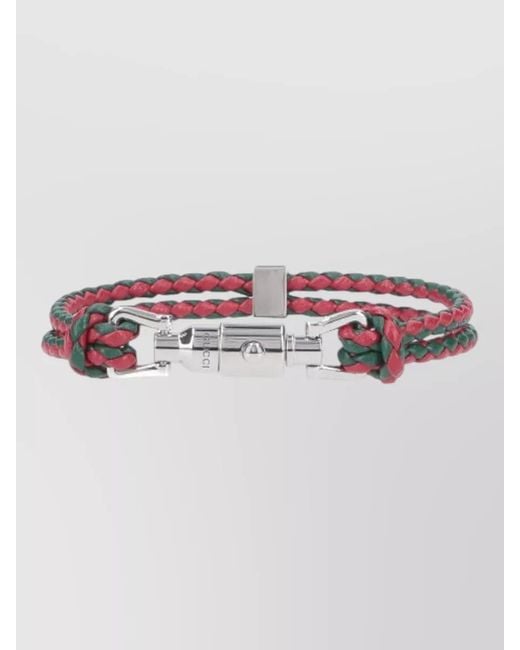 Gucci Natural Braided Two Tone Bracelet Design Collection