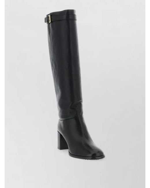 Prada White Leather Knee-High Boots