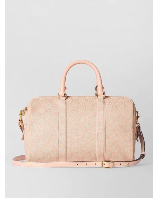 Gucci Natural Clutch Bag Detachable Strap Tone Hardware