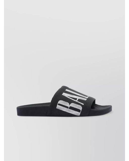 Balenciaga Multicolor Cotton Slide Sandals for men