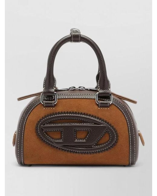 DIESEL Metallic 1Dr Dome Mini Crossbody Bag Adjustable
