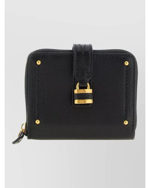 Chloé Black Leather Keyring