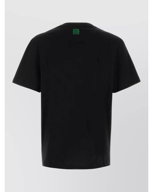 Loewe Black Cotton T-Shirt for men