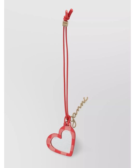 Ganni White Heart Shaped Mirror Bou