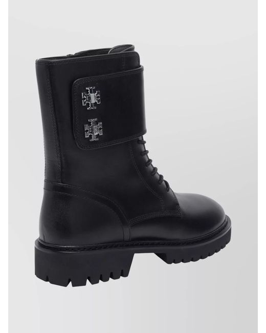 Tory Burch Black Leather Ankle Boots