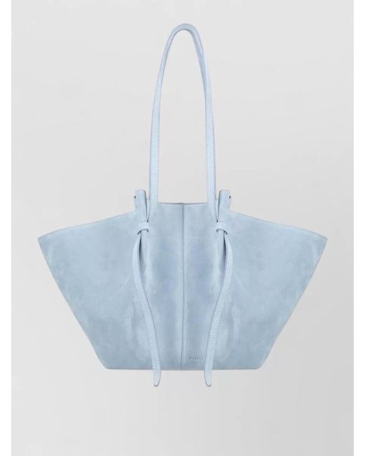 Yuzefi Blue Mochi Large Tote Bag Open Top