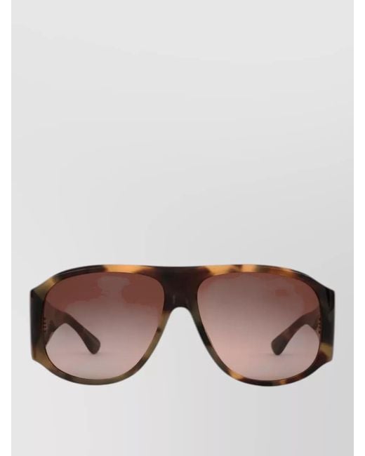 Chloé Multicolor Izia Aviator Sunglasses Oversized Frame