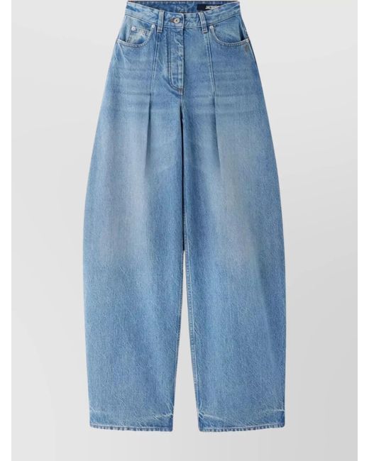 Jacquemus Blue Ovalo Trousers