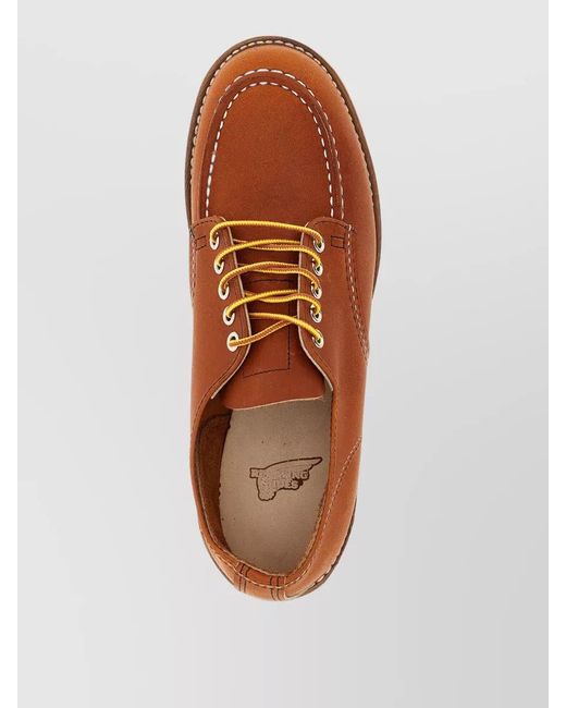 Red Wing Brown Leather Lace-Up Shoes for men