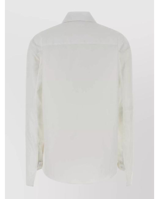 Courreges White Cotton Shirt for men
