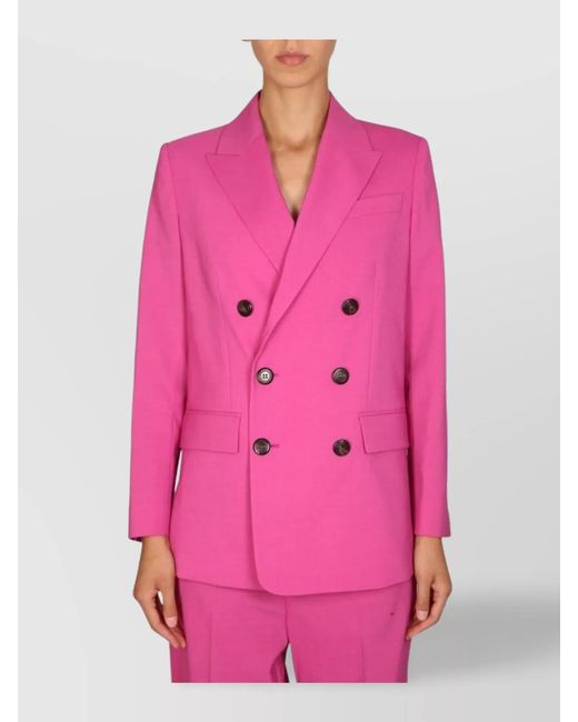 DSquared² Pink New Yorker Double Breasted Blazer