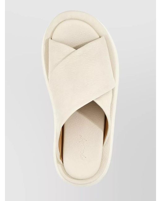 Marsèll Natural Leather Flat Slides