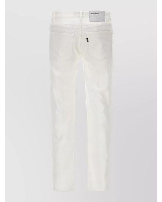 Department 5 White Denim Straight-Leg Jeans for men
