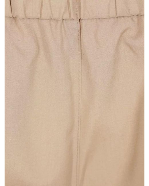 Aspesi Natural Silk Wide-Leg Trousers