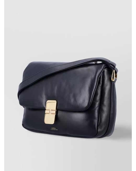 A.P.C. Blue Soft Grace Shoulder Bag