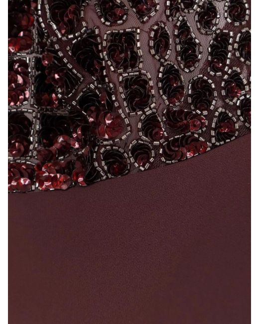 Elisabetta Franchi Purple Satin Cutout Jumpsuit