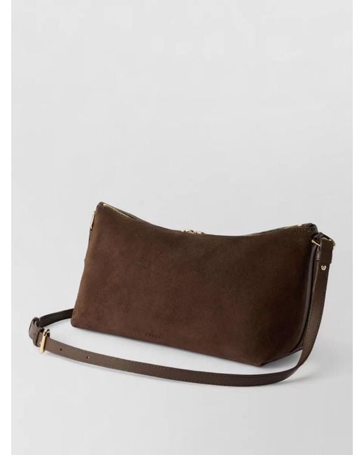 Furla Brown Debby Mini Leather Cross-Body Bag