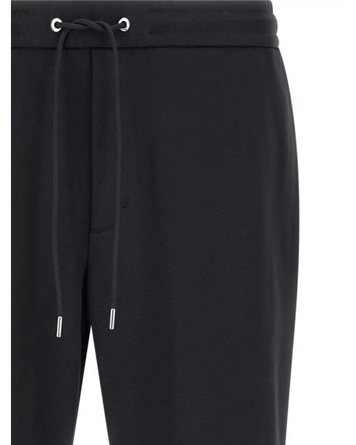 Moncler Blue Jogger Pants Logo Detail Elastic Waistband for men