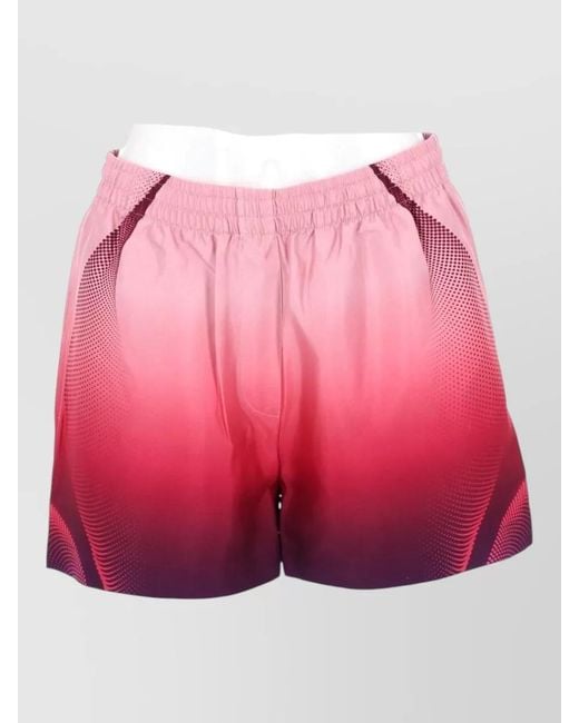 Casablanca Pink Silk Shorts