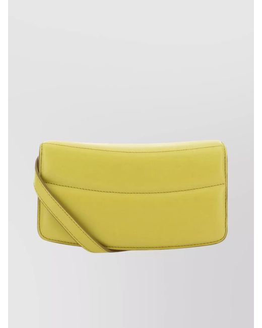 Stella McCartney Yellow Quilted Mini Wallet