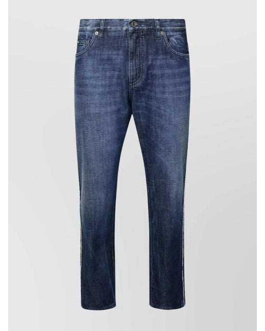 Dolce & Gabbana Blue Loose-Fit Jeans for men