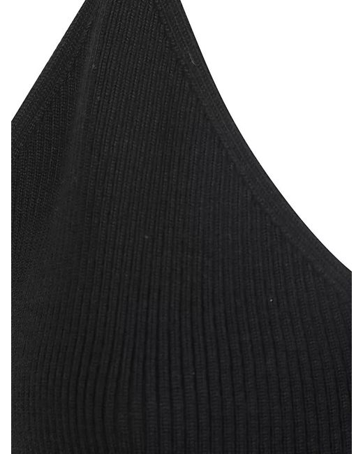 Jil Sander Black Sleeveless Midi Dress