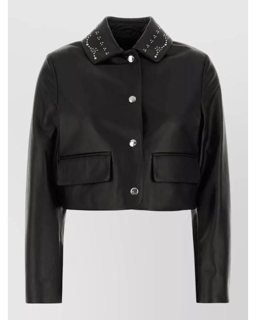 Marni Black Lambskin Leather Jacket