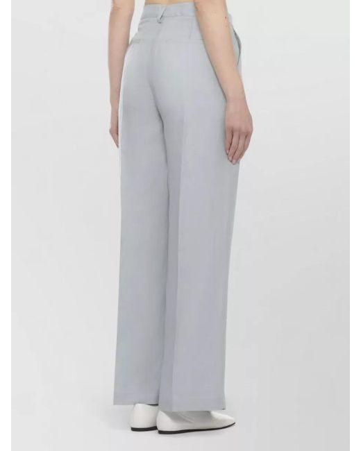 Woolrich Gray Wide-Leg Trousers