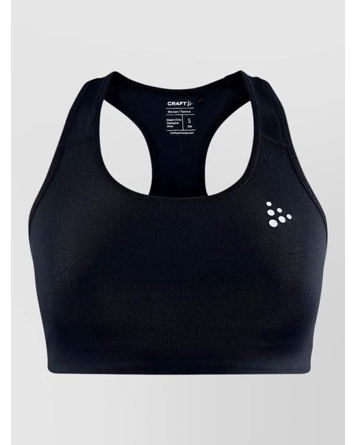 C.r.a.f.t Blue Motion Bra Elasticated Band Racerback Design